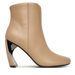 Botki United Nude. Brązowe botki United Nude, bez wzorów, bez obcasa, na słupku, bez zapięcia. Za 1,449.00 zł.