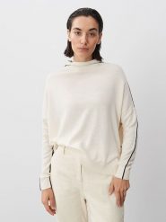 Someday Sweter "Timani" w kolorze kremowym rozmiar: M. Brązowe swetry someday., m, bez wzorów, z kaszmiru, bez ramiączek. Za 215.21 zł.