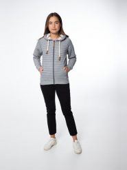 Bluza damska Protest NXGJANNU full zip hoody. Szare bluzy Protest, m, bez wzorów, z bawełny, z kapturem. Za 259.99 zł.