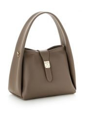 Vince Camuto Torebka "Turin" w kolorze szarobrązowym - 25 x 19 x 14 cm rozmiar: onesize. Brązowe torby na ramię Vince Camuto, bez wzorów, z materiału, przez ramię, bez dodatków. Za 136.13 zł.