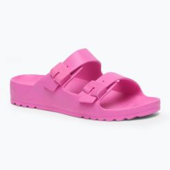 Klapki damskie Scholl Bahia Med. Czerwone klapki Scholl, bez wzorów, bez obcasa. Za 139.99 zł.