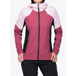 Kurtka przeciwdeszczowa damska CMP Veltrica. Czerwone kurtki sportowe CMP, bez wzorów, bez kaptura, trekkingowe. Za 440.99 zł.