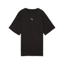Damska koszulka o luźnym kroju ESS PUMA Black. Białe bluzki Puma, bez wzorów, sportowe, bez kołnierzyka, bez ramiączek. Za 190.00 zł.