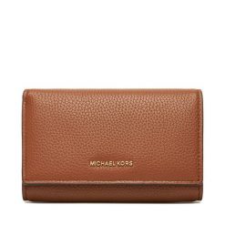 Duży Portfel Damski MICHAEL Michael Kors. Brązowe portfele MICHAEL Michael Kors, bez wzorów. Za 669.99 zł.