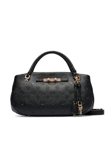 Guess Torebka Carmella HWPD22 25050 Czarny. Czarne torebki klasyczne Guess, z aplikacjami, ze skóry, bez dodatków. Za 584.99 zł.