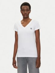 KARL LAGERFELD T-Shirt A2W17097 Biały Regular Fit. Białe t-shirty KARL LAGERFELD, l, bez wzorów, z bawełny, bez kołnierzyka, bez ramiączek. Za 199.99 zł.