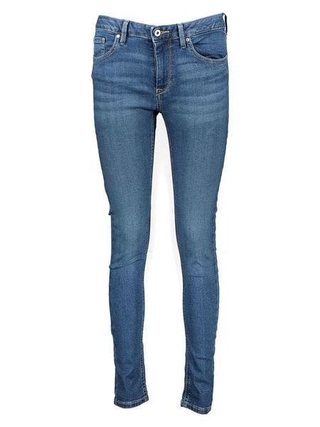 Pepe Jeans Dżinsy "Regent" - Skinny fit - w kolorze niebieskim rozmiar: W28/L30. Niebieskie jeansy Pepe Jeans, l, z aplikacjami. Za 175.26 zł.