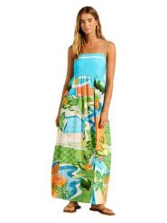 Seafolly Sukienka w kolorze turkusowo-zielonym rozmiar: L. Niebieskie sukienki Seafolly, na co dzień, l, bez wzorów, bez kołnierzyka, bez ramiączek, maxi, proste. Za 271.67 zł.