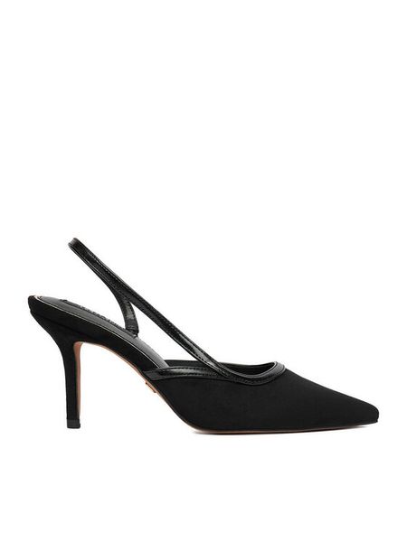Nine West Szpilki EO-SX005 06 Czarny. Czarne szpilki Nine West, bez wzorów, z materiału, bez obcasa, na szpilce, bez zapięcia. Za 155.99 zł.