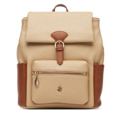 Plecak Beverly Hills Polo Club. Brązowe plecaki Beverly Hills Polo Club, bez wzorów. Za 249.99 zł.