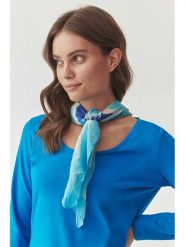 TATUUM Szal w kolorze błękitno-turkusowym - 180 x 86 cm rozmiar: onesize. Niebieskie szaliki Tatuum, bez wzorów, z bawełny. Za 104.64 zł.