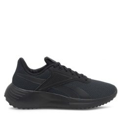 Buty do biegania Reebok. Czarne obuwie sportowe Reebok, bez zapięcia, do biegania. Za 139.99 zł.