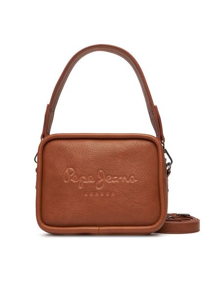 Pepe Jeans Torebka Bassy Code PL0300004 Brązowy. Brązowe listonoszki Pepe Jeans, bez wzorów, z jeansu, bez dodatków. Za 199.99 zł.
