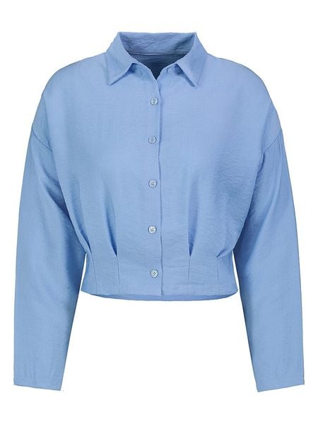 Sublevel Bluzka w kolorze błękitnym rozmiar: L. Niebieskie bluzki Sublevel, l, bez wzorów, bez kołnierzyka, bez ramiączek. Za 109.95 zł.