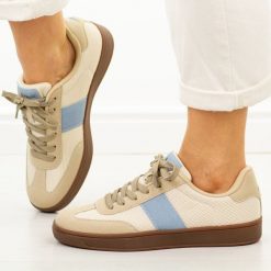 C.Beżowe sportowe półbuty damskie McArthur Ma255w. Brązowe obuwie sportowe McArthur, na jesień, z dresówki, bez zapięcia. Za 219.00 zł.