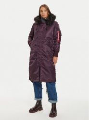 Alpha Industries Parka 198013 Fioletowy Regular Fit. Fioletowe parki Alpha Industries, s, z syntetyku, bez kaptura. Za 719.99 zł.