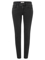 Timezone Dżinsy "Dashni" - Slim fit - w kolorze czarnym rozmiar: W25/L30. Czarne jeansy Timezone, l, z aplikacjami. Za 66.00 zł.