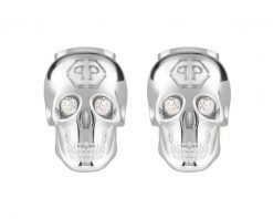 Kolczyki ze stali szlachetnej z kryształami - czaszki, Philipp Plein. Kolczyki Philipp Plein, ze stali. Za 810.00 zł.