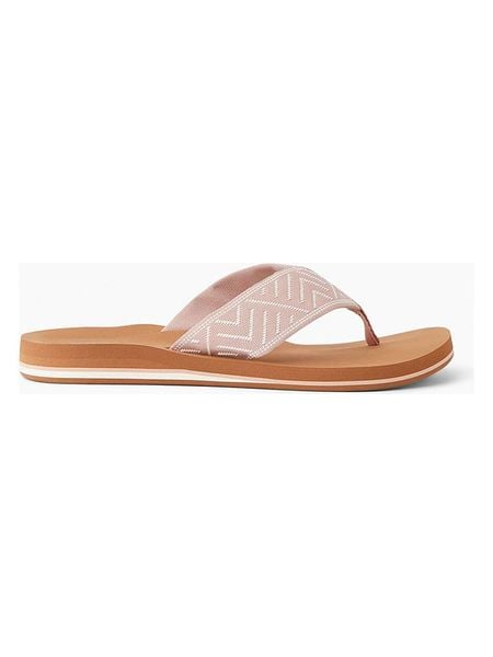 Reef Japonki "Reef Spring" w kolorze jasnoróżowym rozmiar: 40. Różowe klapki Reef, bez wzorów, z otwartym noskiem, bez obcasa. Za 149.95 zł.