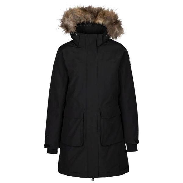 Parka dla kobiet DLX Ellington. Czarne parki DLX, l, z materiału, bez kaptura. Za 970.90 zł.