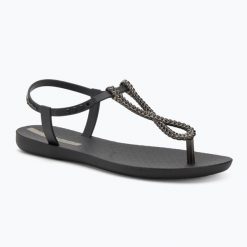 Sandały damskie Ipanema Class Twist. Czarne sandały Ipanema, bez wzorów, z gumy, eleganckie, bez obcasa, bez zapięcia. Za 129.00 zł.