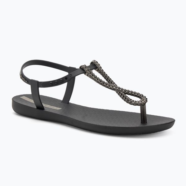 Sandały damskie Ipanema Class Twist. Czarne sandały Ipanema, bez wzorów, z gumy, eleganckie, bez obcasa, bez zapięcia. Za 129.00 zł.