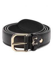 COCCINELLE Skórzany pasek w kolorze czarnym rozmiar: 100. Czarne paski Coccinelle, bez wzorów, z materiału. Za 287.16 zł.