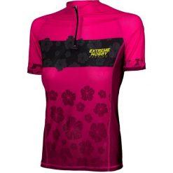 Koszulka biegowa damska z zamkiem i krótkim rękawem EXTREME HOBBY FLOWERS. Szare bluzki EXTREME HOBBY, s, bez wzorów, z elastanu, sportowe, bez kołnierzyka, bez ramiączek. Za 169.00 zł.