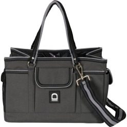 Torba do groomingu Equipage Squared. Szare torby na ramię EQUIPAGE, bez wzorów, z gumy, na ramię, bez dodatków. Za 170.50 zł.