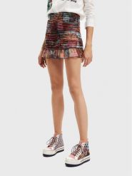 Desigual Spódnica mini Bora 22WWFK03 Kolorowy Slim Fit. Spódnice Desigual, m, bez wzorów, z syntetyku, mini. Za 149.99 zł.