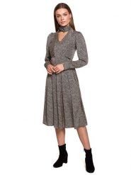 Stylove Sukienka w kolorze szarym rozmiar: S. Szare sukienki Stylove, s, bez wzorów, z tkaniny, bez kołnierzyka, bez ramiączek, midi. Za 162.87 zł.