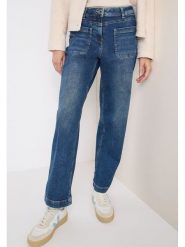 Cecil Dżinsy - Regular fit - w kolorze niebieskim rozmiar: W32/L30. Niebieskie jeansy Cecil, l, z aplikacjami, z podwyższonym stanem. Za 166.10 zł.