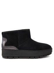 Tommy Hilfiger Śniegowce Metallic Suede Snowboot FW0FW07850 Czarny. Czarne trapery i śniegowce TOMMY HILFIGER, ze skóry. Za 749.99 zł.