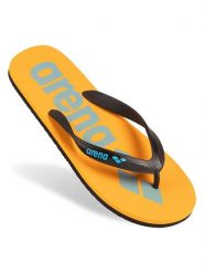 Arena Japonki w kolorze pomarańczowo-czarnym rozmiar: 42. Czarne klapki Arena, bez wzorów, z otwartym noskiem, bez obcasa. Za 38.95 zł.