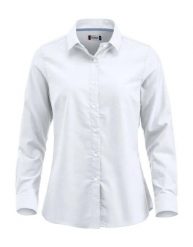 Clique Koszula Oxford Garland z długim rękawem 100% bawełna biała. Białe koszule CLIQUE, s, bez wzorów, z bawełny, bez kołnierzyka, bez ramiączek. Za 228.33 zł.