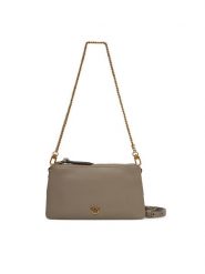 PINKO Torebka Double Mini Al 25-26 PLTT 105359 A0QO Szary. Szare torebki klasyczne Pinko, bez wzorów, ze skóry, bez dodatków. Za 1,169.00 zł.