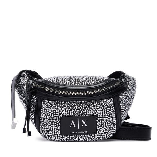 Nerka Armani Exchange. Czarne torebki klasyczne Armani Exchange, bez wzorów, bez dodatków. Za 514.99 zł.