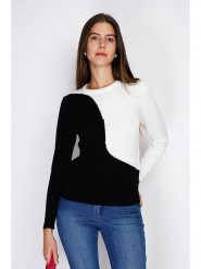 William de Faye Sweter w kolorze czarno-białym rozmiar: 36. Białe swetry William de Faye, bez wzorów, z kaszmiru, bez ramiączek. Za 130.99 zł.