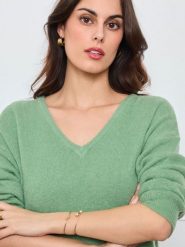 CXL by Christian Lacroix Sweter w kolorze zielonym rozmiar: onesize. Zielone swetry CXL by Christian Lacroix, bez wzorów, bez ramiączek. Za 173.99 zł.