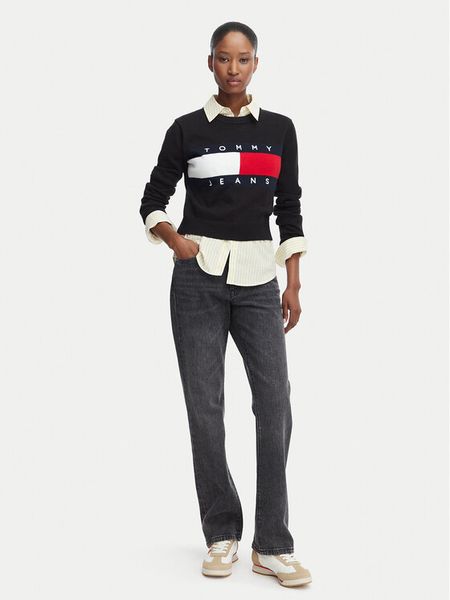 Tommy Jeans Jeansy DW0DW23469 Niebieski Straight Leg. Niebieskie jeansy Tommy Jeans, bez wzorów. Za 368.99 zł.