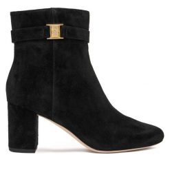 Botki LAUREN RALPH LAUREN. Czarne botki Lauren Ralph Lauren, bez wzorów, bez obcasa, na słupku, bez zapięcia. Za 1,199.00 zł.
