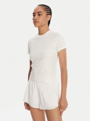 Reebok T-Shirt RK25309CCW Biały Slim Fit. Białe t-shirty Reebok, s, bez wzorów, z bawełny, bez kołnierzyka, bez ramiączek. Za 109.99 zł.