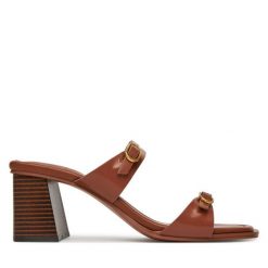 Klapki Aldo. Brązowe klapki Aldo, bez wzorów, bez obcasa. Za 449.99 zł.