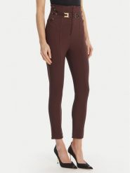 Elisabetta Franchi Spodnie materiałowe PA-158-61E2-V350 Brązowy Skinny Fit. Brązowe spodnie materiałowe Elisabetta Franchi, bez wzorów, z materiału. Za 1,489.00 zł.