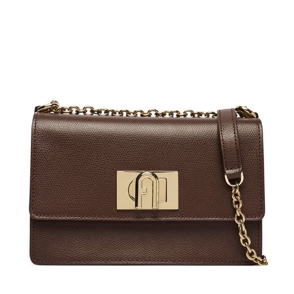 Torebka Furla. Brązowe torebki klasyczne Furla, bez wzorów, bez dodatków. Za 1,559.00 zł.