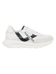 Patrizia Pepe Skórzane sneakersy w kolorze biało-czarnym rozmiar: 39. Białe trampki Patrizia Pepe, bez wzorów, bez zapięcia. Za 334.60 zł.