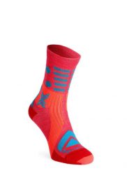 Skarpety rowerowe X-Socks Gravel Perform Merino Crew. Czerwone skarpety X Socks, bez wzorów, z elastanu. Za 78.00 zł.