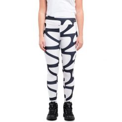 Legginsy Damskie Luhta Erikas. Białe legginsy Luhta, bez wzorów, z materiału. Za 349.00 zł.