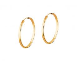 Złote kolczyki szarnir - koła, 31 mm. Żółte kolczyki Apart, złote. Za 1,069.00 zł.
