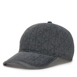 Czapka z daszkiem Calvin Klein. Szare czapki Calvin Klein, bez wzorów, z denimu. Za 189.99 zł.